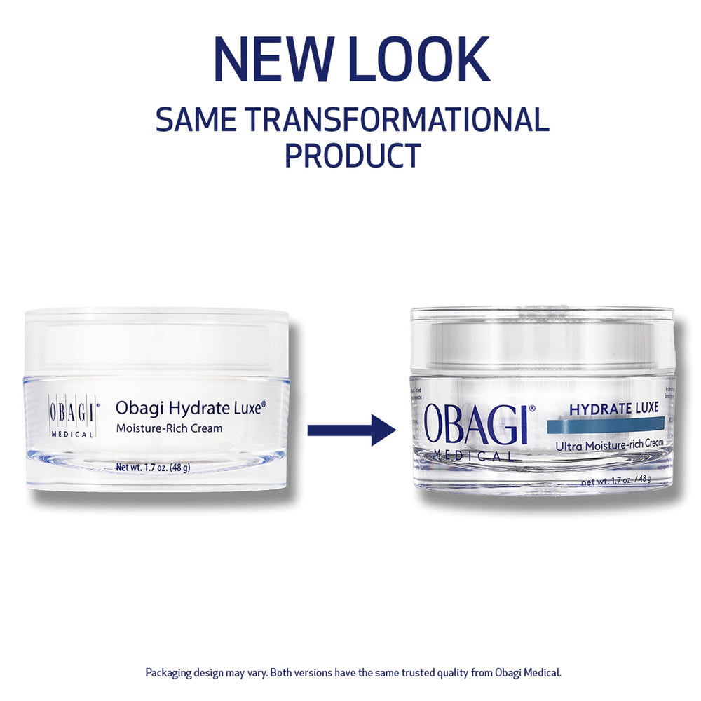 Obagi Hydrate Luxe, aplicación nocturna, ayuda a mantener la piel suave y cómoda.