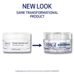 Obagi Hydrate Luxe, aplicación nocturna, ayuda a mantener la piel suave y cómoda.