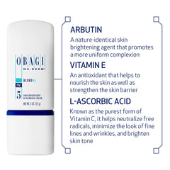 Vitamina C en Obagi Nu-Derm Blend Fx, apoyo para tono más uniforme.