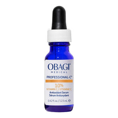 Obagi Professional-C 10% serum bottle close-up for brightening daily use