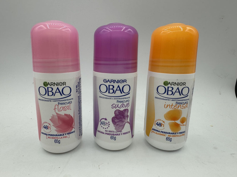 Desodorante Obao para mujer, uso diario con sensación de frescura.