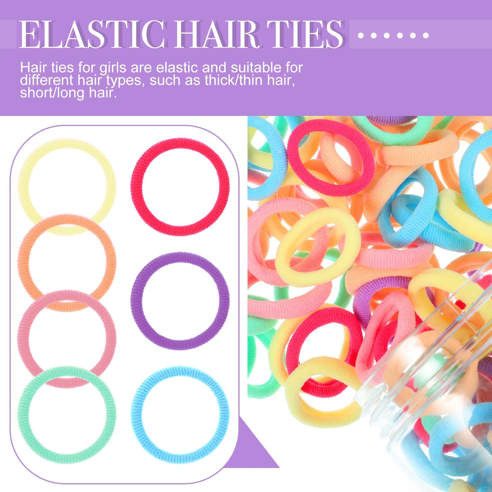 Obeoby accesorios para el cabello para trenzas y coletas en niñas