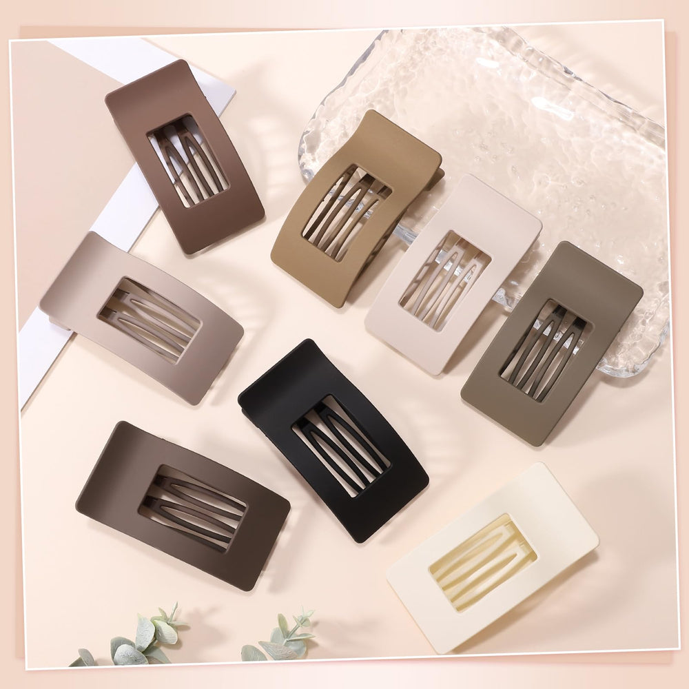 Pinza plana de Obeoby para estilo francés en cabello medio.