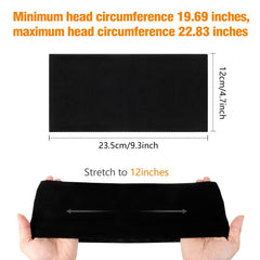 obeoby cinta para la cabeza gris ideal para yoga y ejercicios suaves