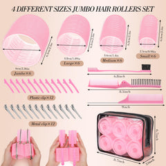 Clips de fijación para rulos obeoby, rizos definidos