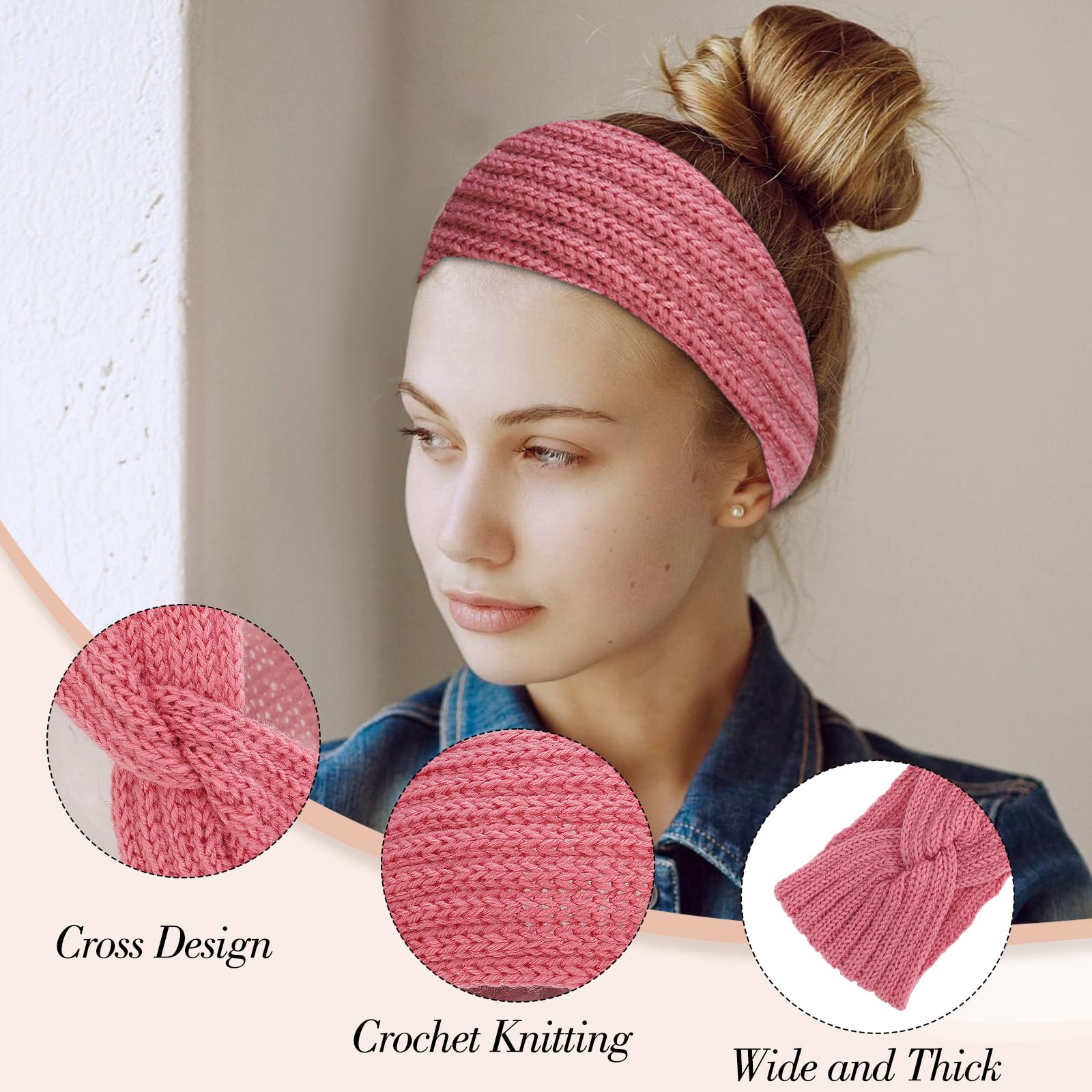 obeoby diadema-ancha-punto-gris: estilo versátil para uso diario y actividades al aire libre