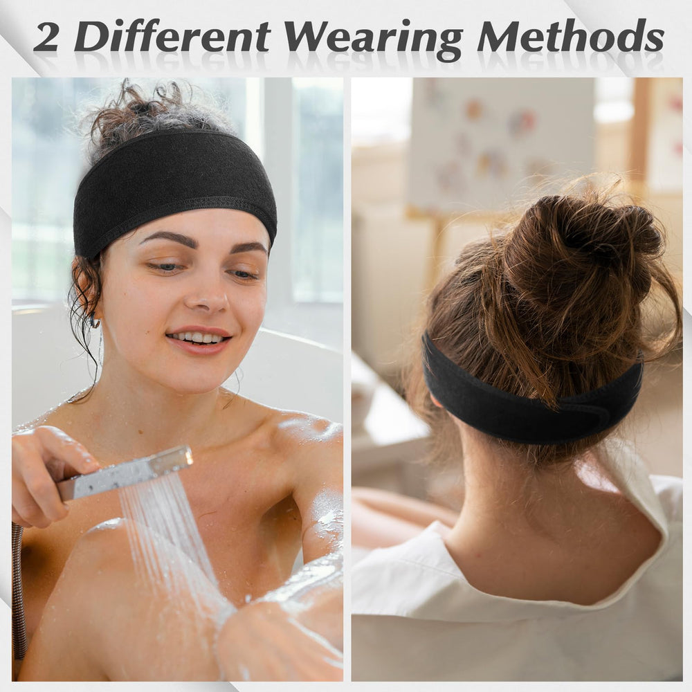 Diadema obeoby lavado de rostro morado color vivo para diario