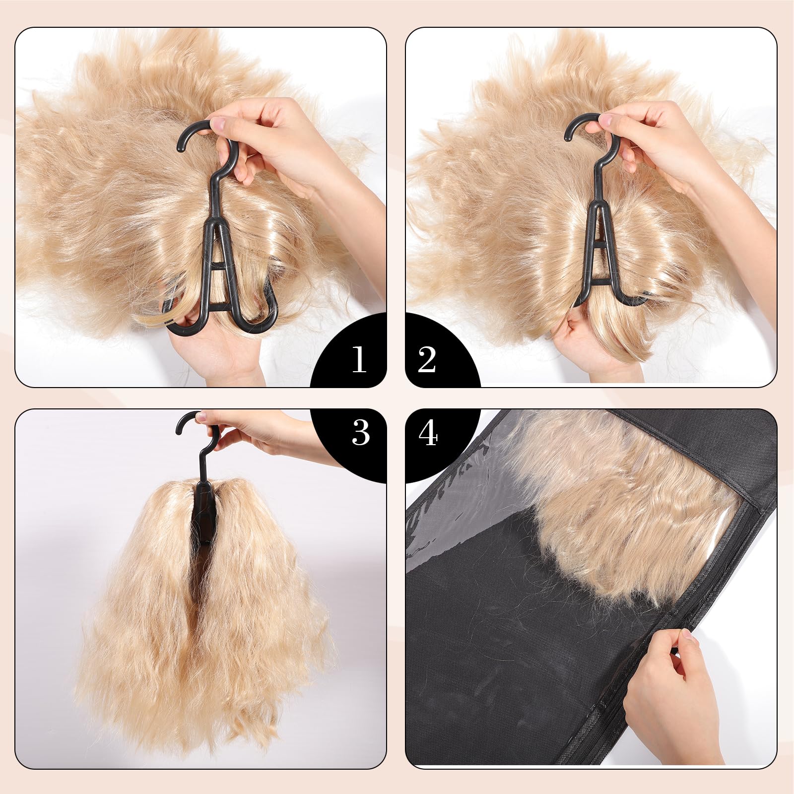 obeoby estuche colgante con 4 bolsas, ahorro de espacio