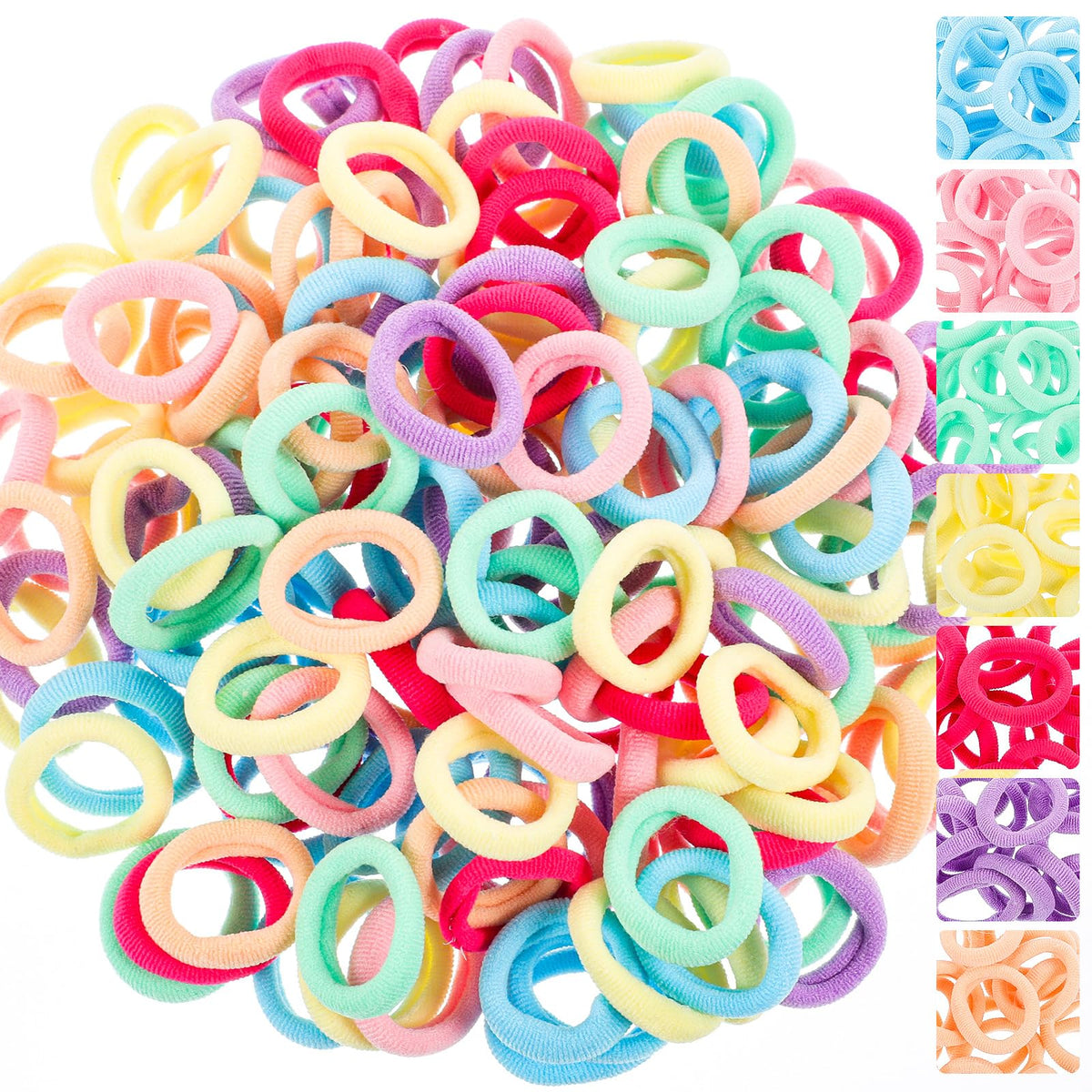 Obeoby lazos suaves sin costura multicolores para peinados sin tirones