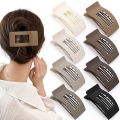 Pinza plana de Obeoby para cabello medio, sujeción estable para peinados diarios.