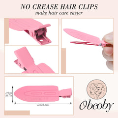 Pinzas obeoby en tres colores para combinar con conjuntos y maquillaje