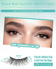 Diseño natural Obeyalash M874 para realzar la mirada con borde suave.
