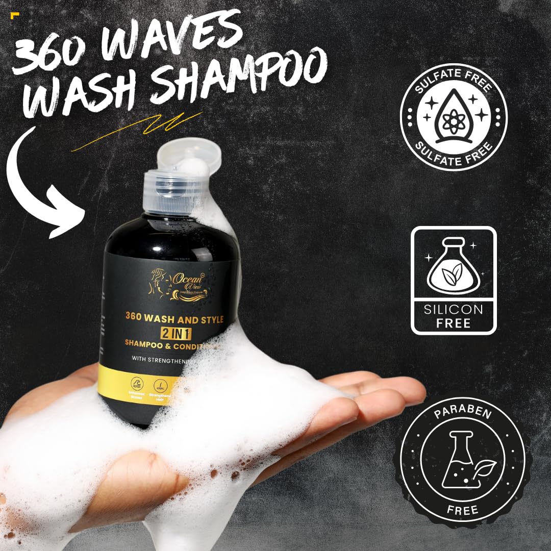 Aplicación manual con Ocean View Deep Waves Pomade para ondas más definidas.