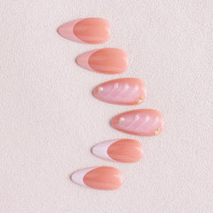 Uñas OCOUYVD con adhesivo jelly para una aplicación rápida.