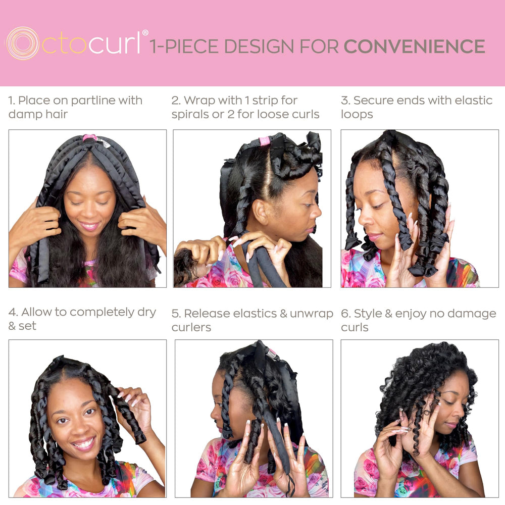 Octocurl estilo ajustable: desde ondas suaves hasta espirales apretados.