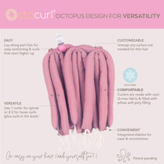 Octocurl rizos espirales definidos sin calor para dormir
