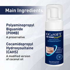 OCuSOFT botella de limpieza para párpados, compacto y diario.
