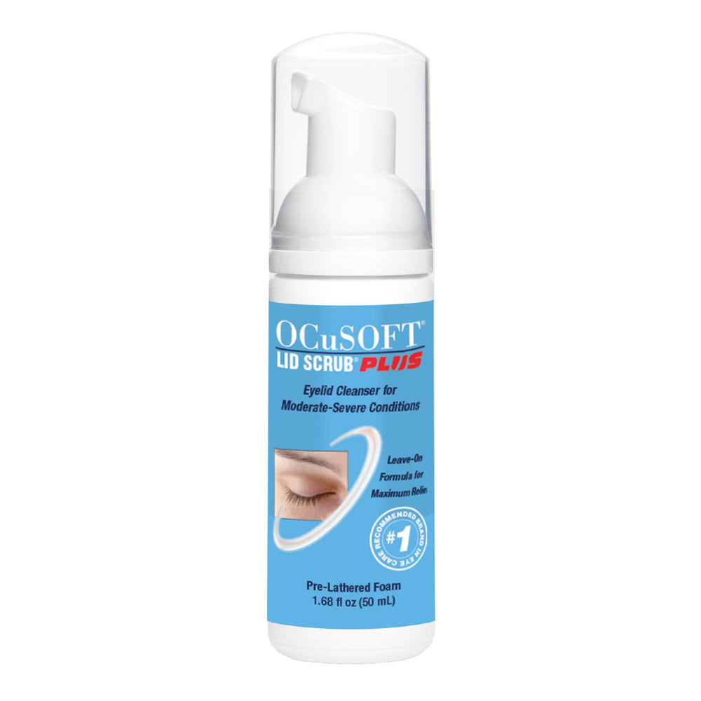 OCuSOFT Lid Scrub PLUS: botella con espuma instantánea para limpieza ocular diaria