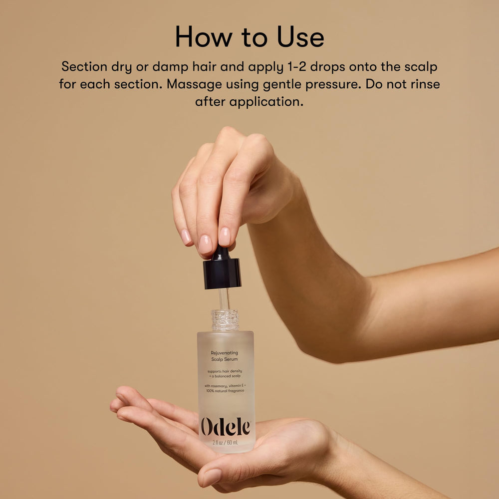 Odele Serum, envase con diseño práctico para rutina diaria.