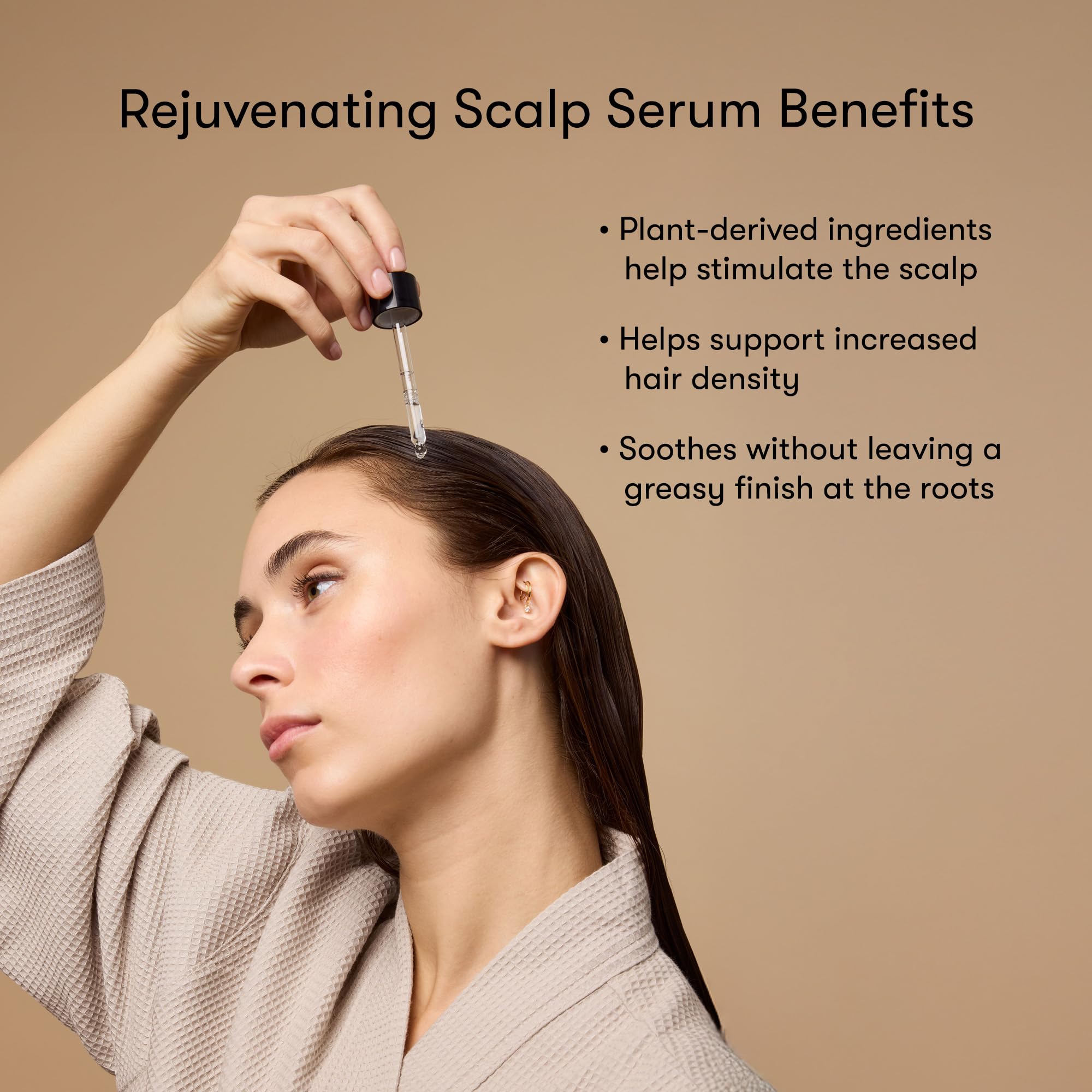 Odele Serum, textura ligera que no deja grasa en el cabello.