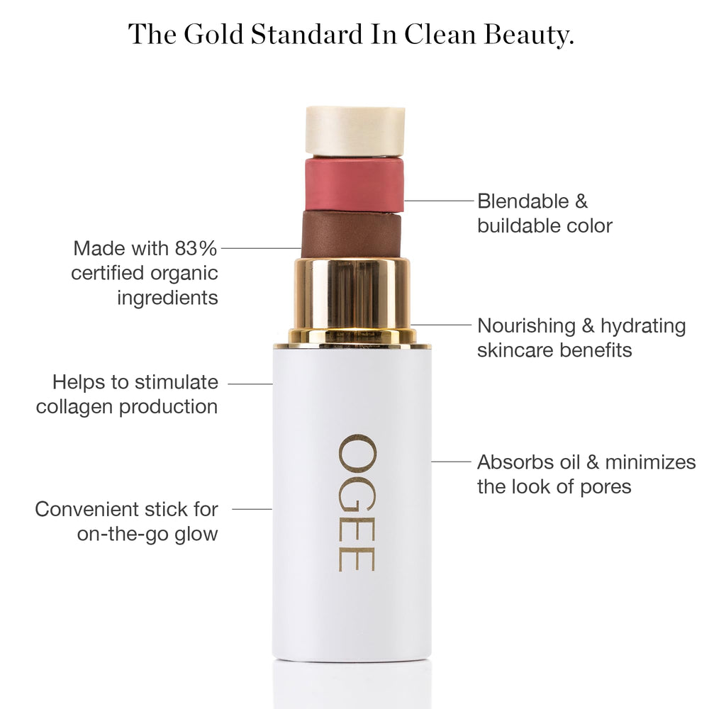Ogee Stick Texture Crème Lisse, application facile pour un look uniforme