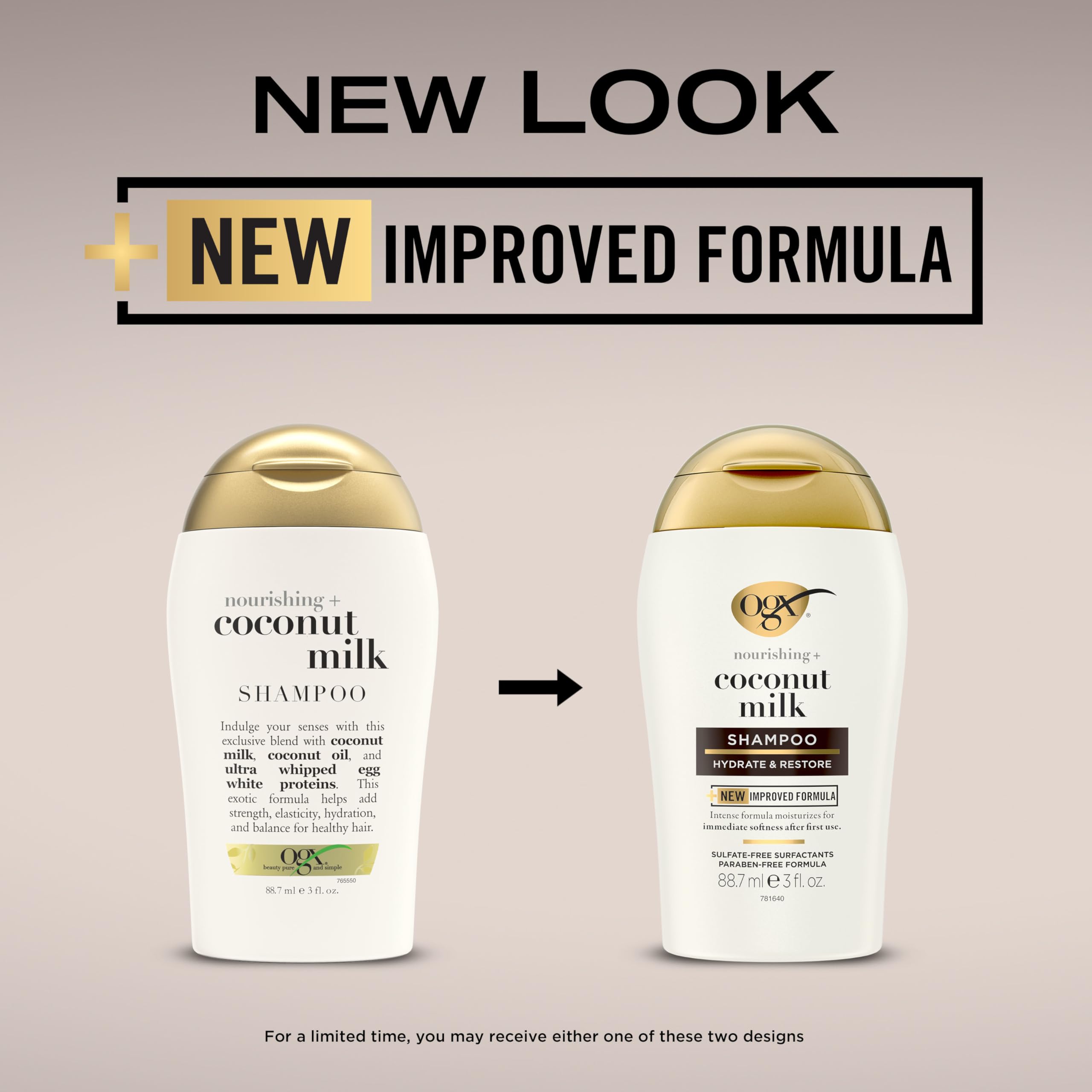 OGX champú leche de coco, textura cremosa destacada para cabello suave