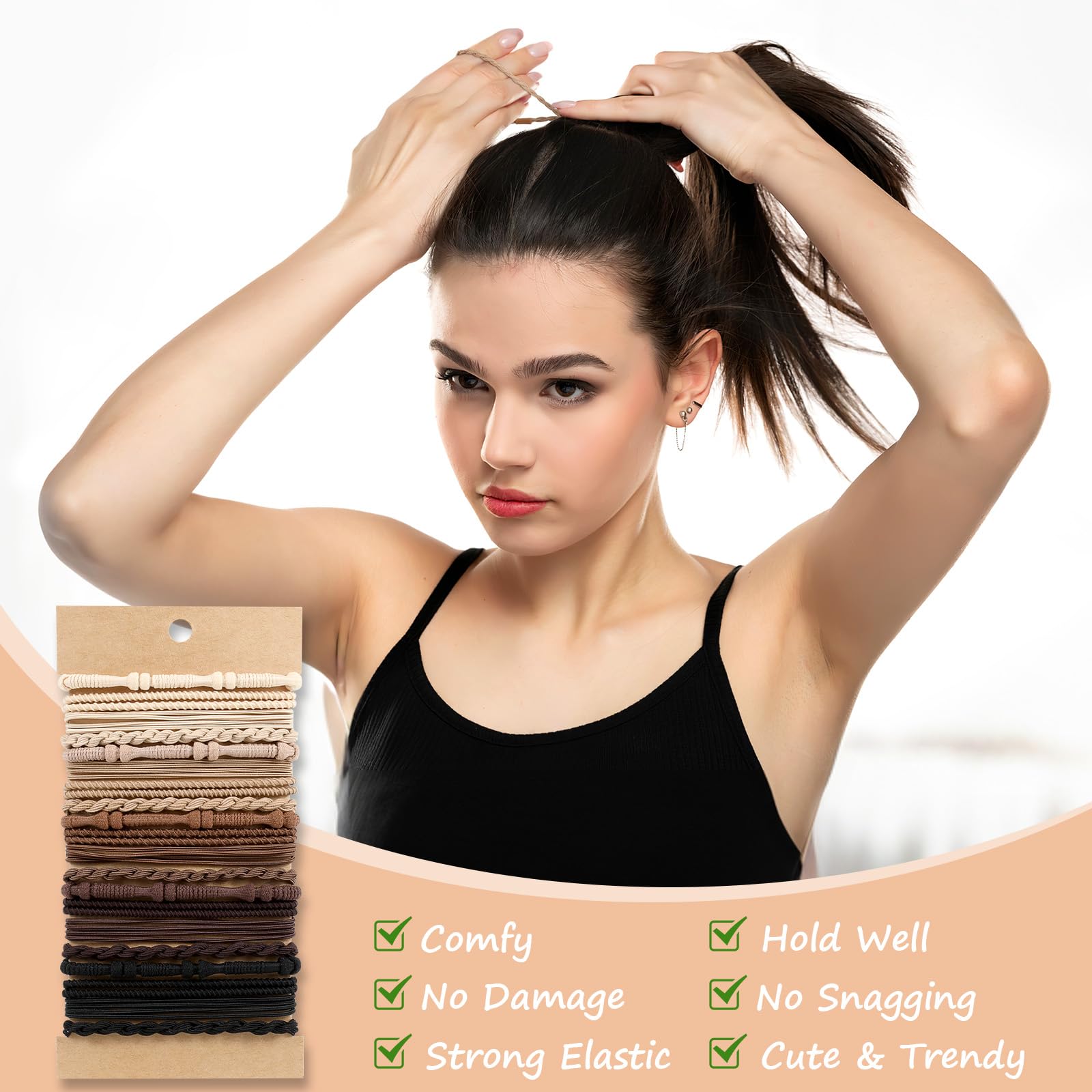 OHCISP banda boho para cabello, se lleva como pulsera cuando no se usa