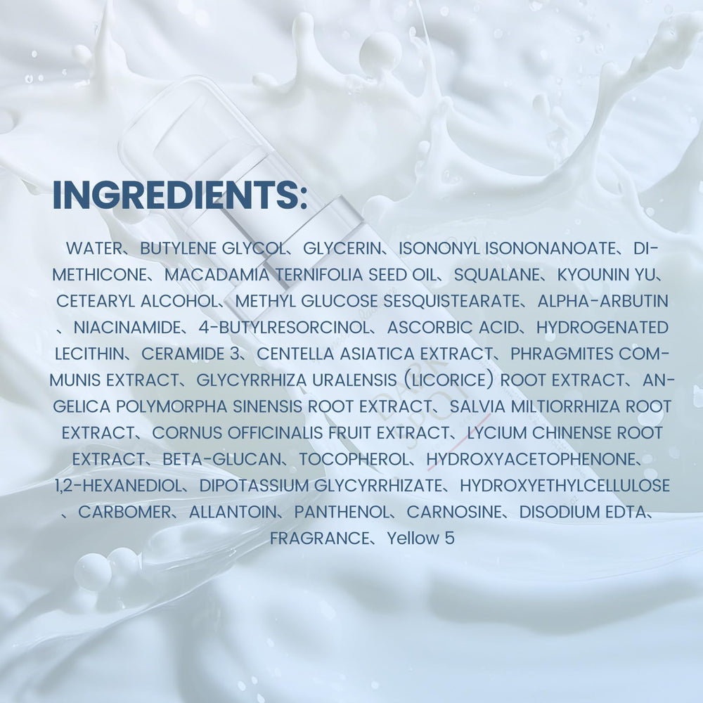 OIDLA ingredientes clave triple blanqueante, cuidado suave.