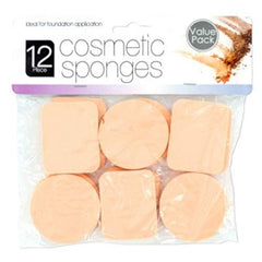 Esponjas de maquillaje OIG Brands 12-pack para base, acabado suave y uniforme.