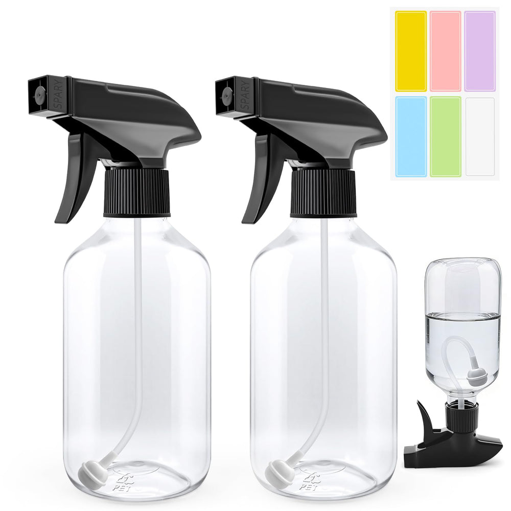 OJXKZ botellas atomizadoras 360° 2-pack, alcance total para rincones.