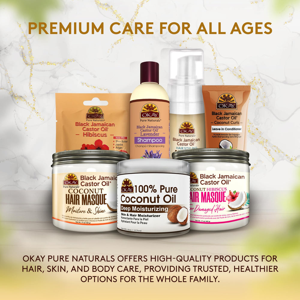 OKAY coconut oil ingredients emphasize purity and multi-use beauty performance.