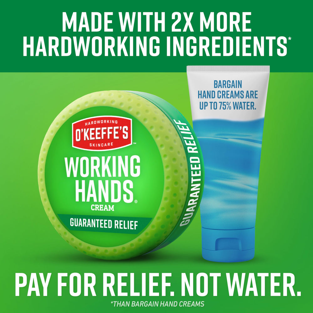 O'Keeffe's crea barrera protectora para mantener la humedad en las manos.