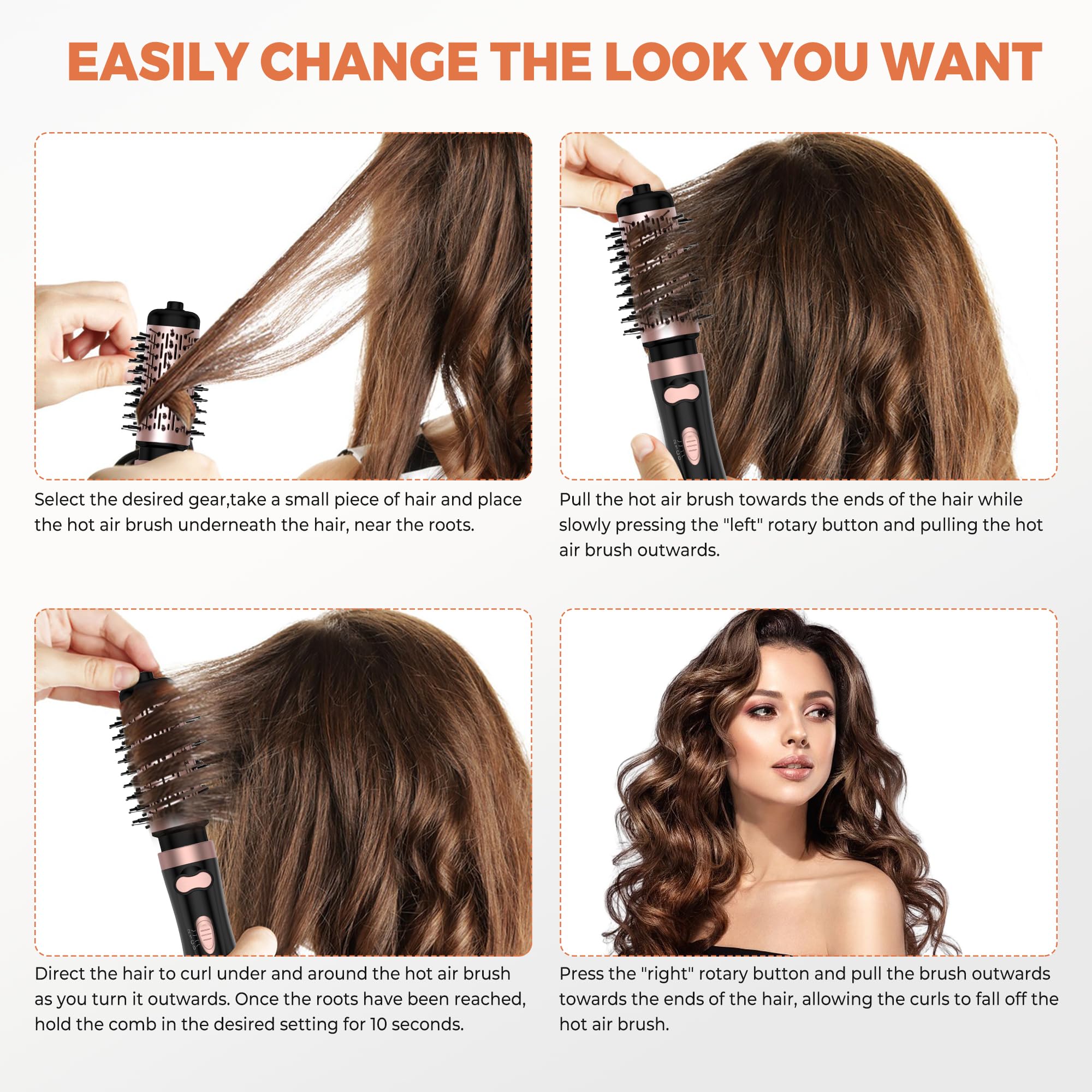 OKWRAP 3en1 cabello rizado suave con el cabezal para rizar