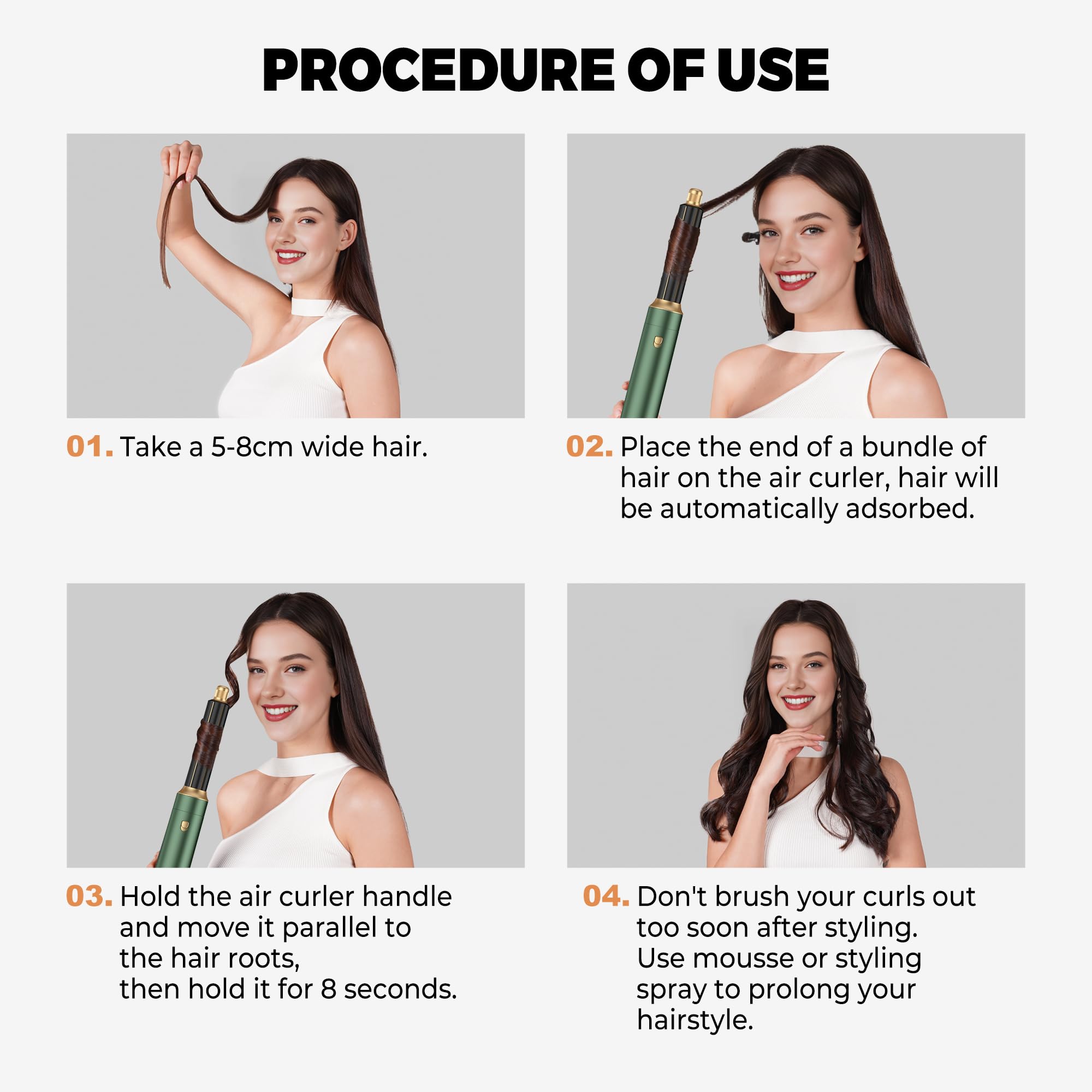 OKWRAP tecnología iónica reduce frizz para brillo