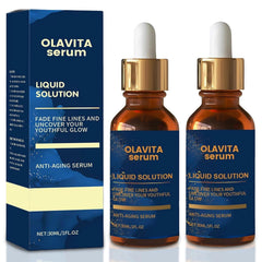 Olavita Serum, botella-dispensador, hidratación profunda para la piel.