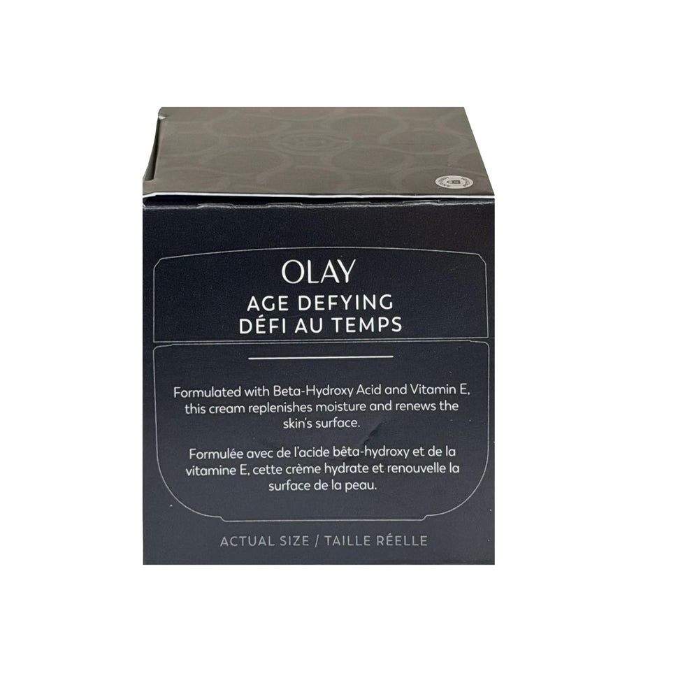 Lot de deux crèmes Olay 60 ml, pratique pour maison et déplacement.