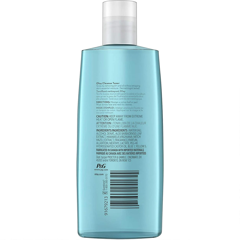 Olay Toner con hamamelis para piel equilibrada.