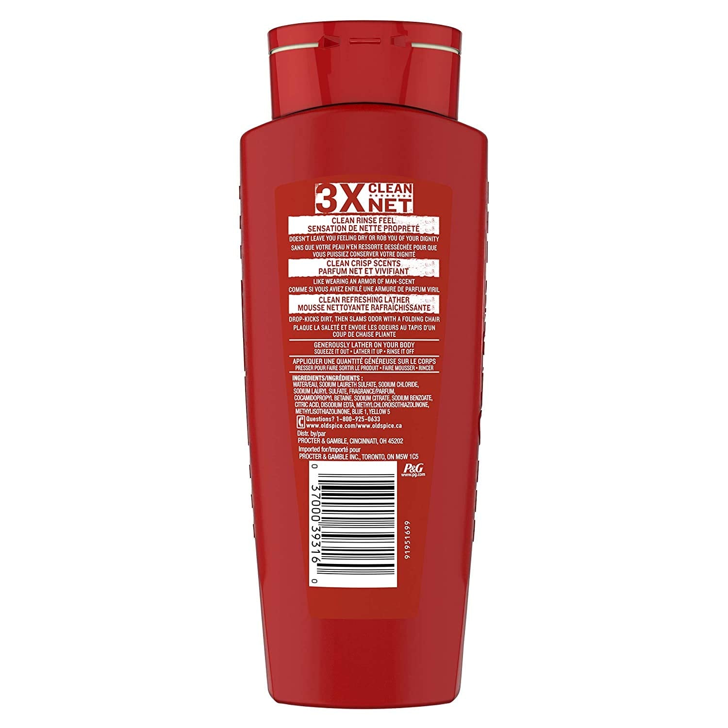 Old Spice aroma puro-deporte, etiqueta visible y aroma fresco.