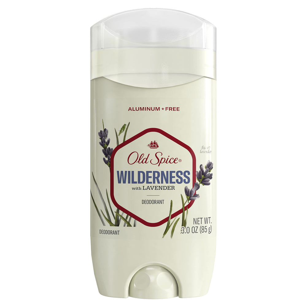 Desodorante Old Spice para hombres, botella bosque con lavanda, frescura duradera todo el día.