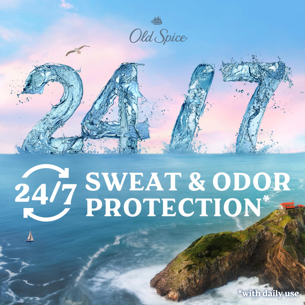 Old Spice Harbor – Emballage et graphisme évoquant l’aventure et la mer.