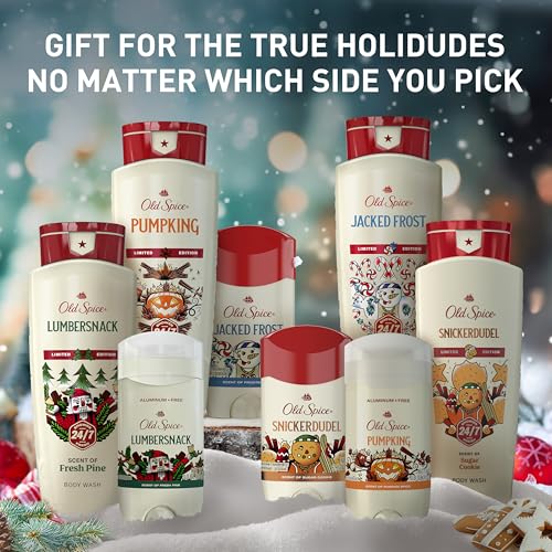 Old Spice Holidude imagen de regalo navideño, atmósfera festiva.