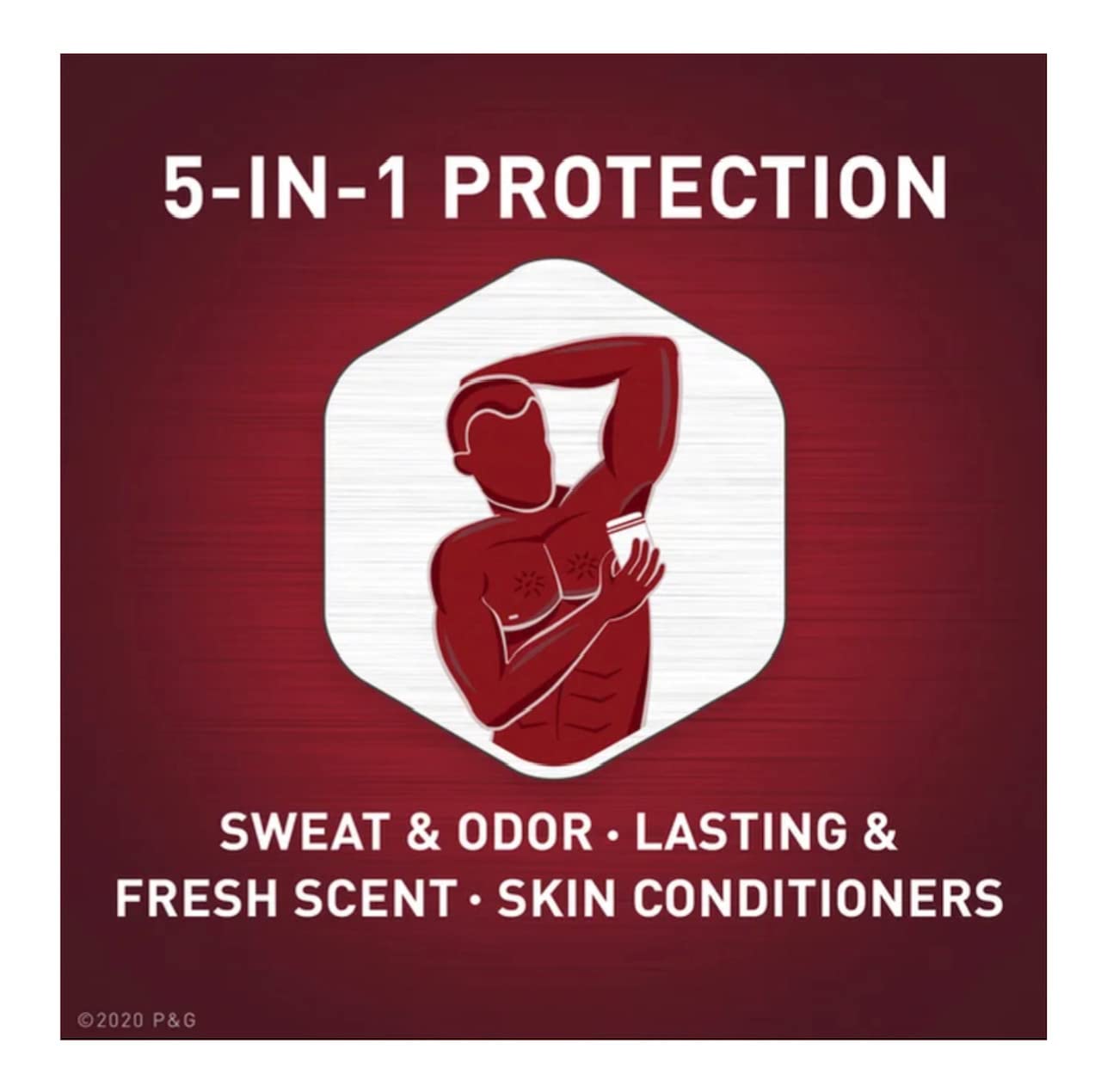 Old Spice men's grooming collection display featuring Sweat Defense for everyday protection.