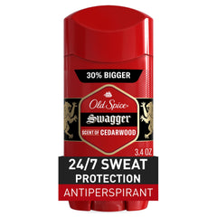 Old Spice Red Zone Swagger desodorante invisible en barra de 3.4 oz, protección duradera.