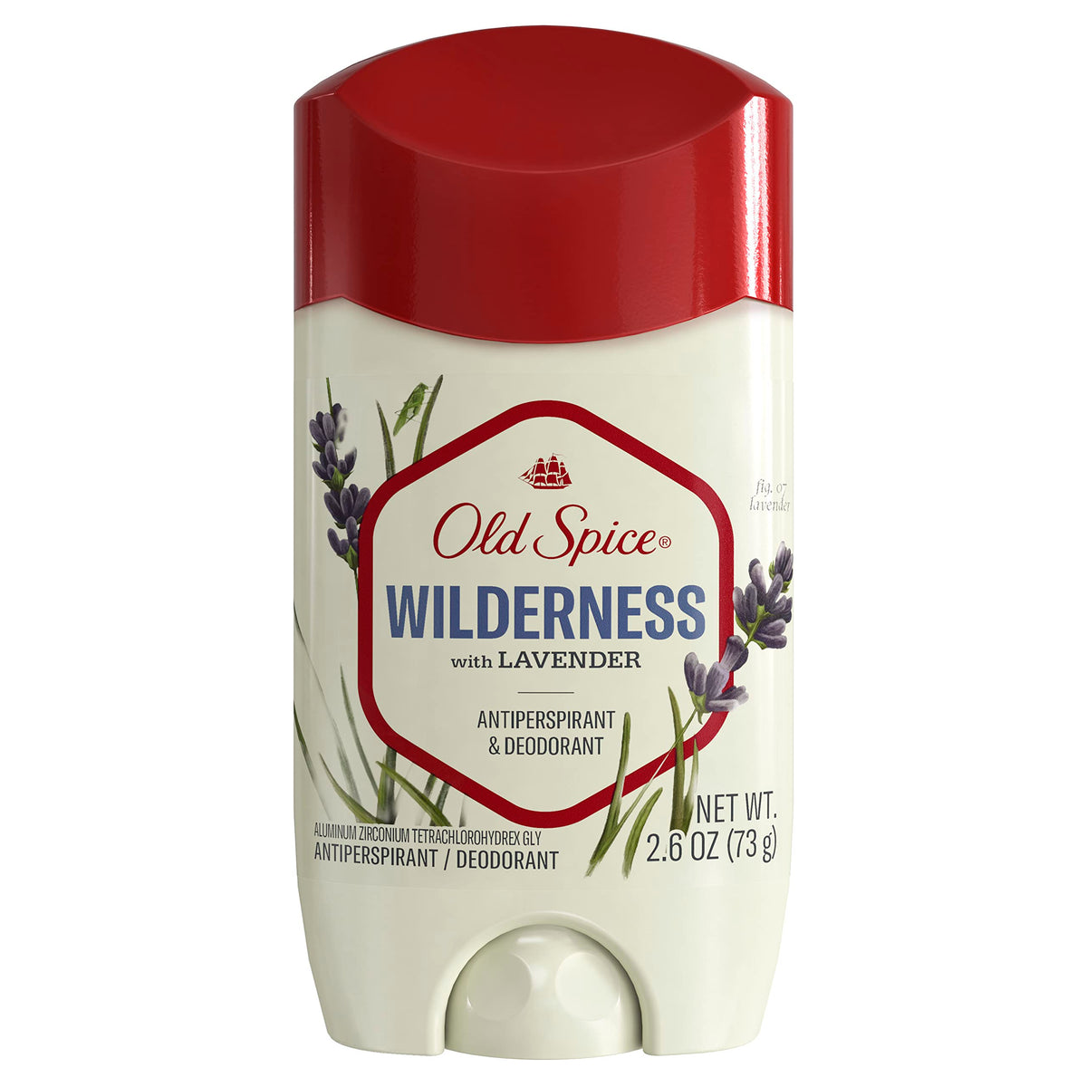 Old Spice Wilderness Lavanda, barra invisible para uso diario.