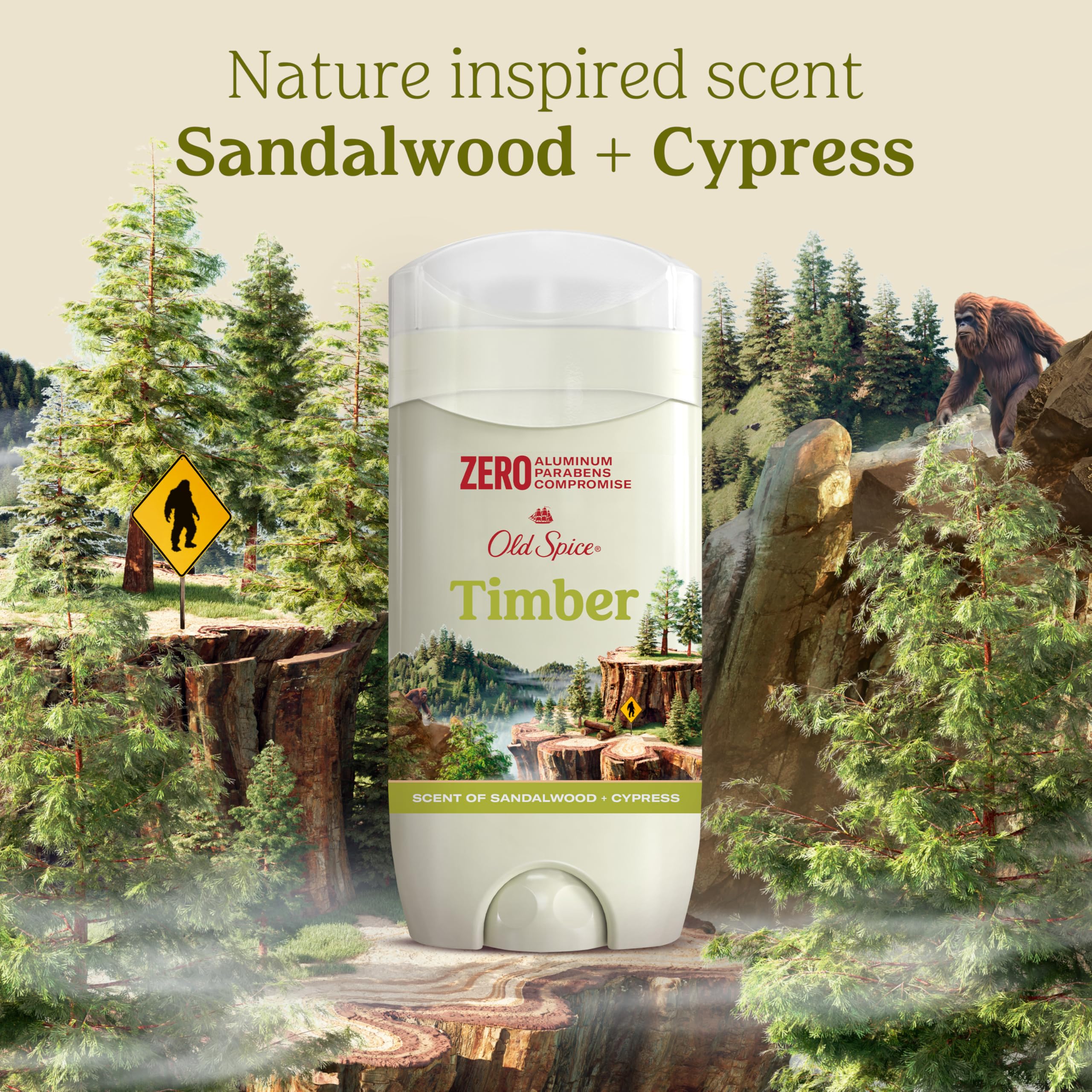 Old Spice Timber: sans aluminium