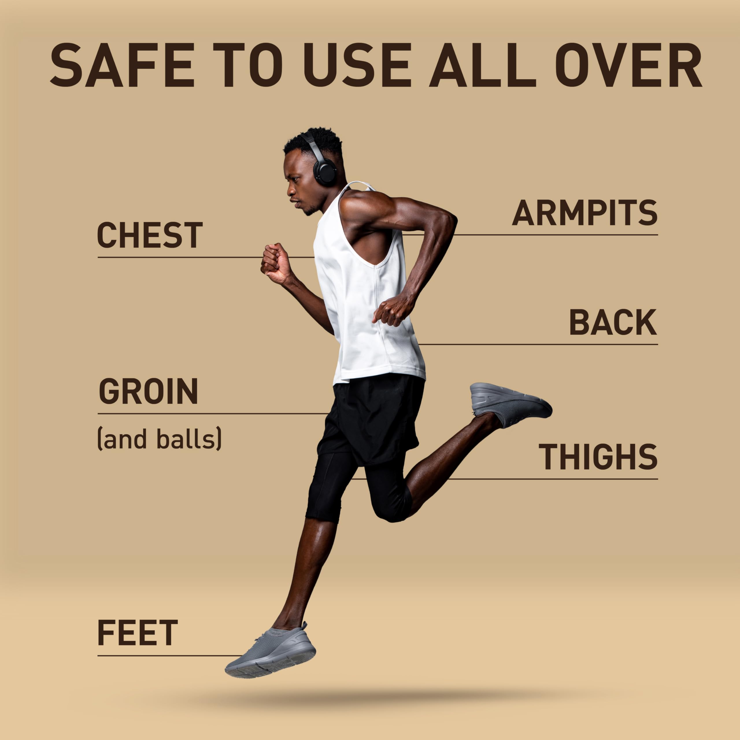Legs treated with Fiji scent for refreshed, dry feel.