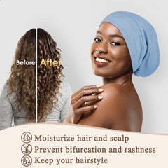Bonete de seda OLESILK con ajuste para evitar deslizamientos nocturnos