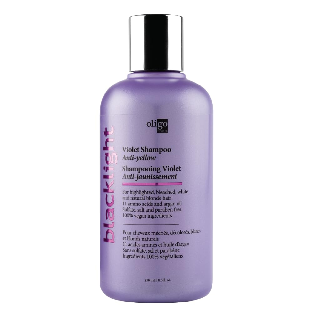 Oligo Professionnel Blacklight Violet Champú: botella sin sulfatos para rubios.