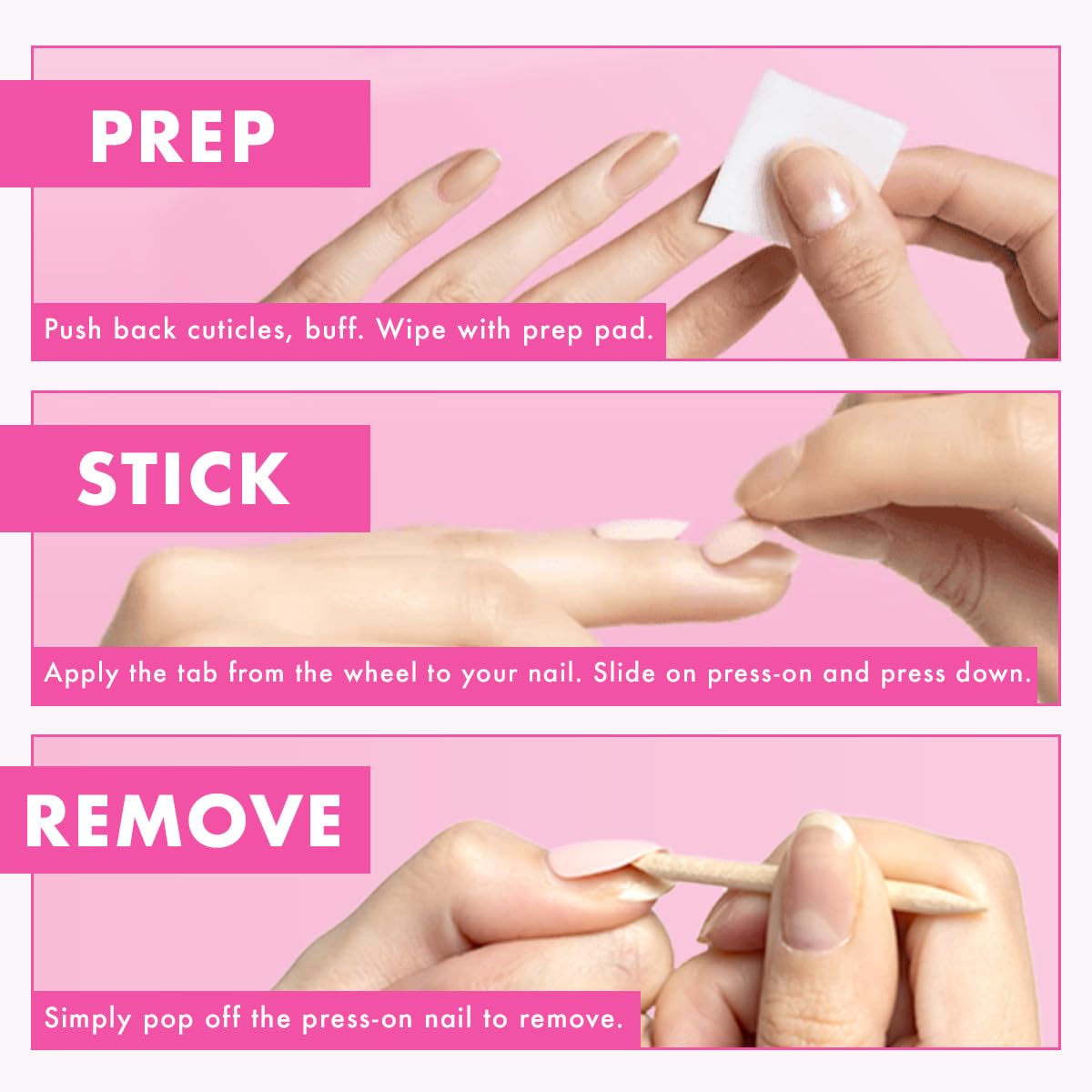 Retirada rápida sin remojo para Olive June Super Stick Mani