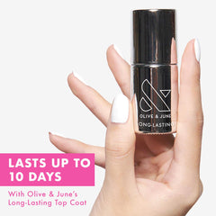 Olive & June Wide brush delivers even coverage for quick at-home manicures